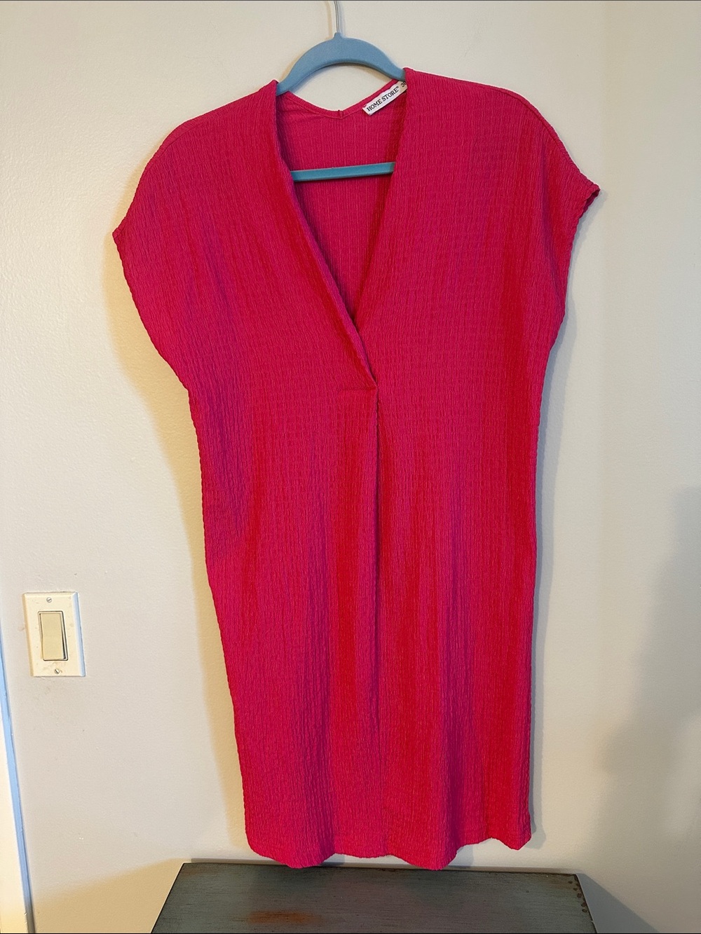 Issey Miyake Pink Textured Mini Dress